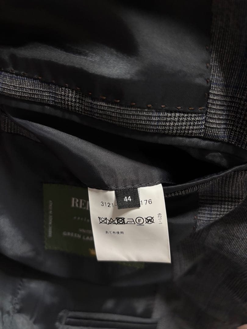 REDA ユナイテッドアローズ グリーンレーベルリラクシング チェックスーツ