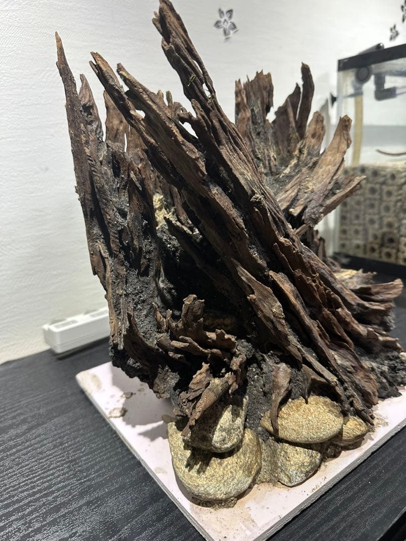 水槽用流木と石のレイアウト用品