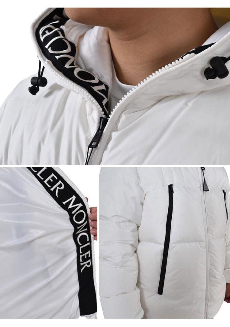 専用となります。MONCLER ホワイト ダウンジャケット　メンズ　白