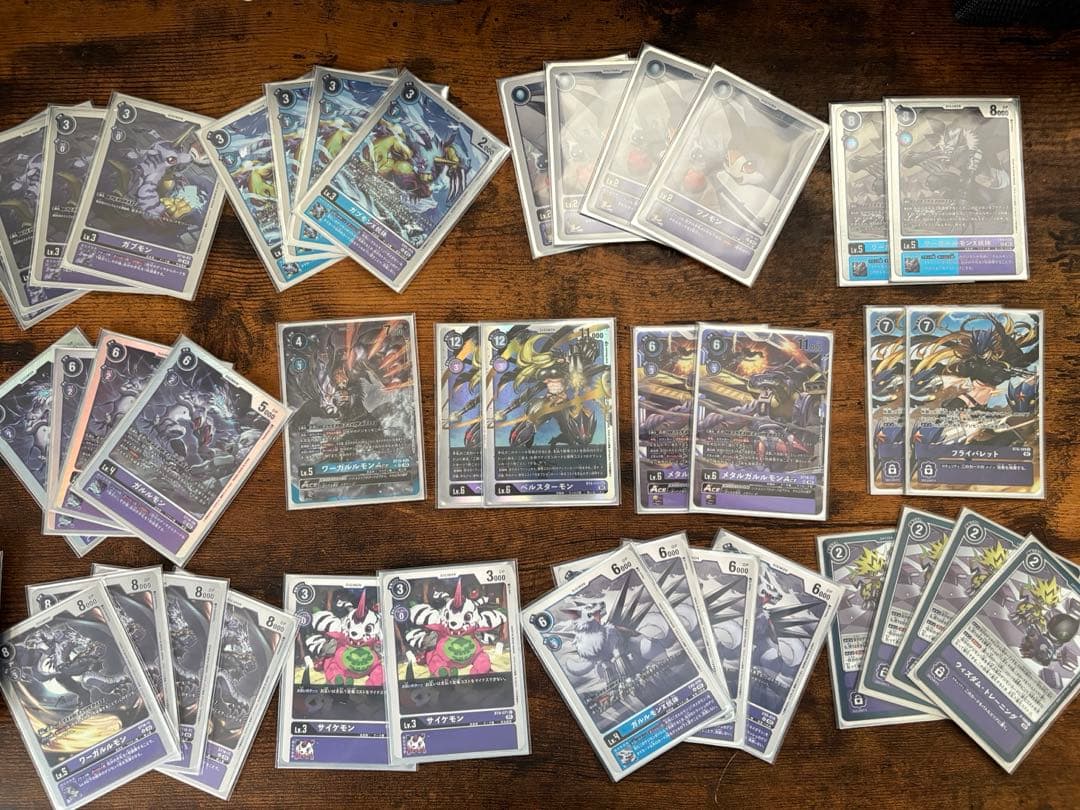 デジモンカード引退品　ベルスターモンデッキ、公式スリーブ　ウィズダムトレーニング