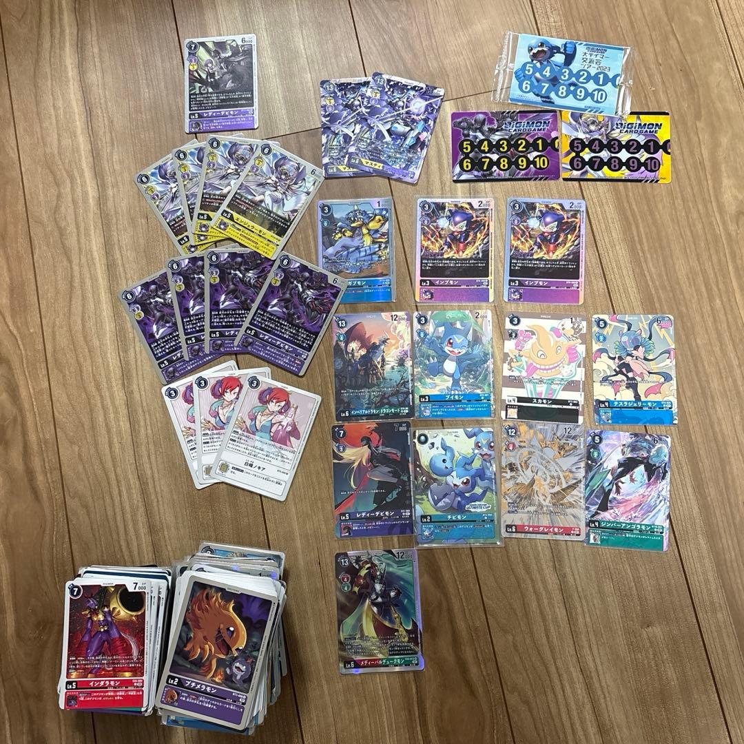 デジモンカード引退品　ベルスターモンデッキ、公式スリーブ　ウィズダムトレーニング