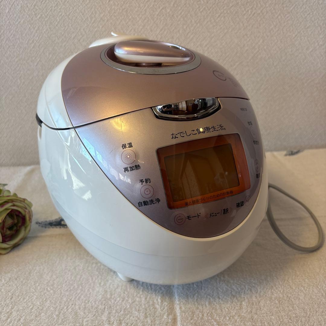 なでしこ健康生活 炊飯器 6号炊きNO610F取扱説明書付き