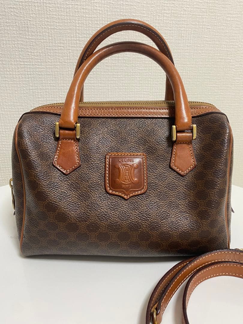 CELINE セリーヌ マカダム ミニボストン M12 ヴィンテージ 2way