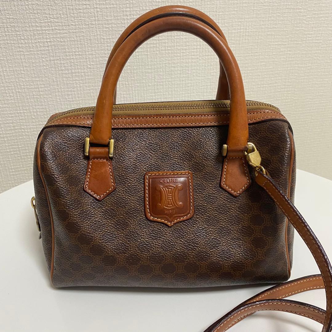 CELINE セリーヌ マカダム ミニボストン M12 ヴィンテージ 2way
