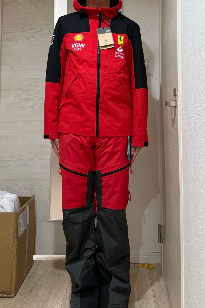 スキー　ウェア　フェラリー　スキーウェア　上下　セット スノボ