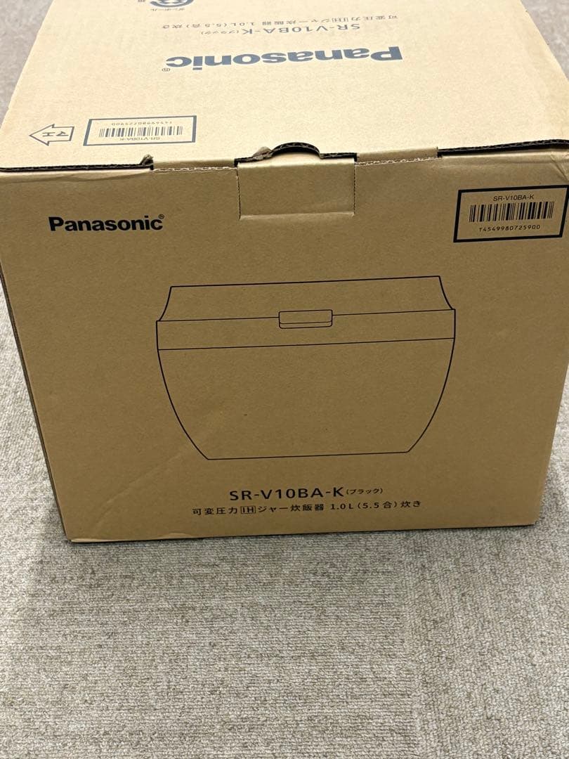 【極美品】Panasonic SR-V10BA-K ブラック 5.5合 炊飯器
