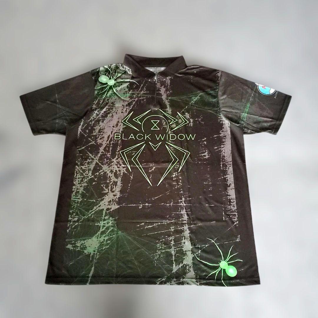 くろ様✨新品✨ボウリングウェア　【3XL】　ブラックウィドー　ブラック　大きめ