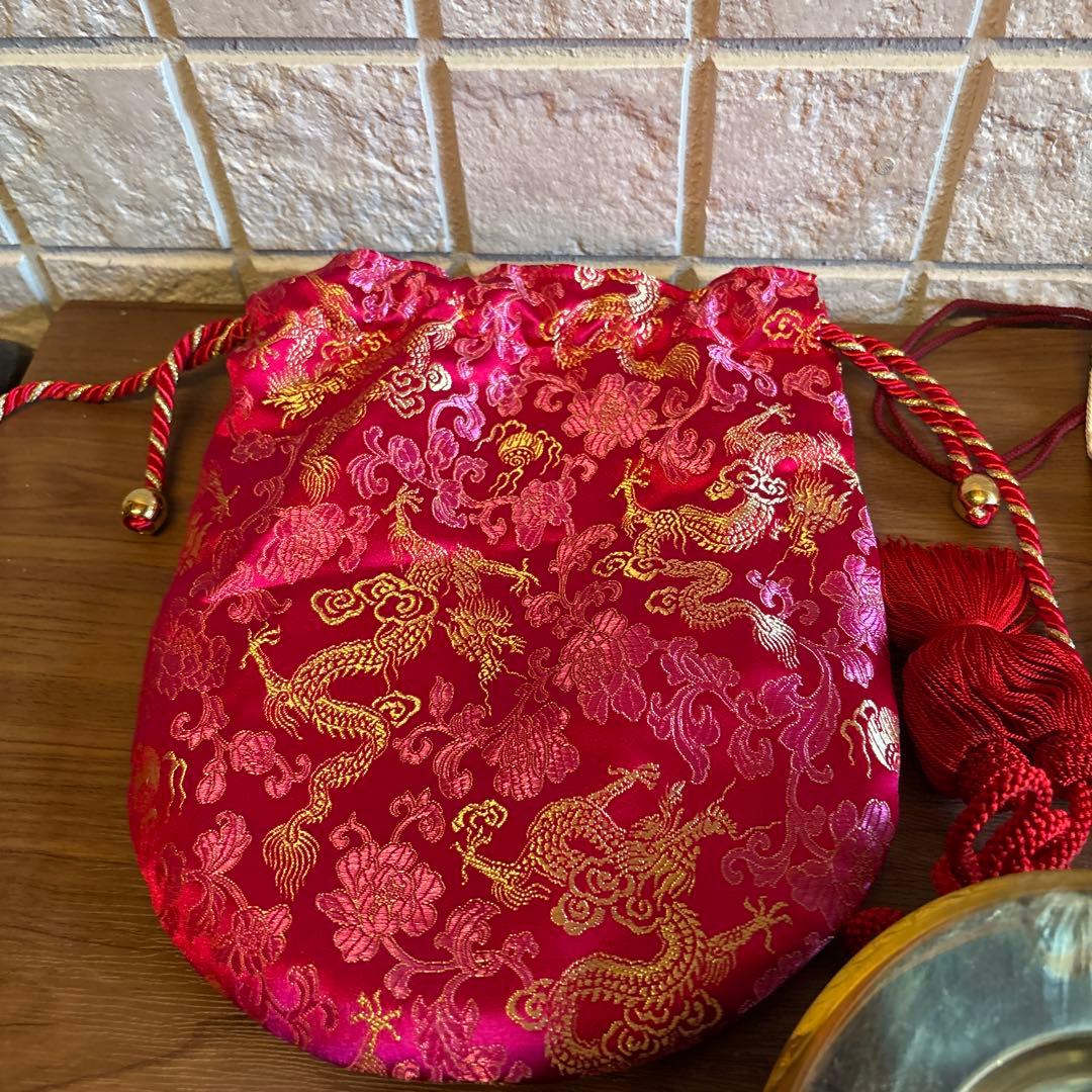 チャッパ　ねぶた手振り鐘　約五寸　専用入れ物　福財布付