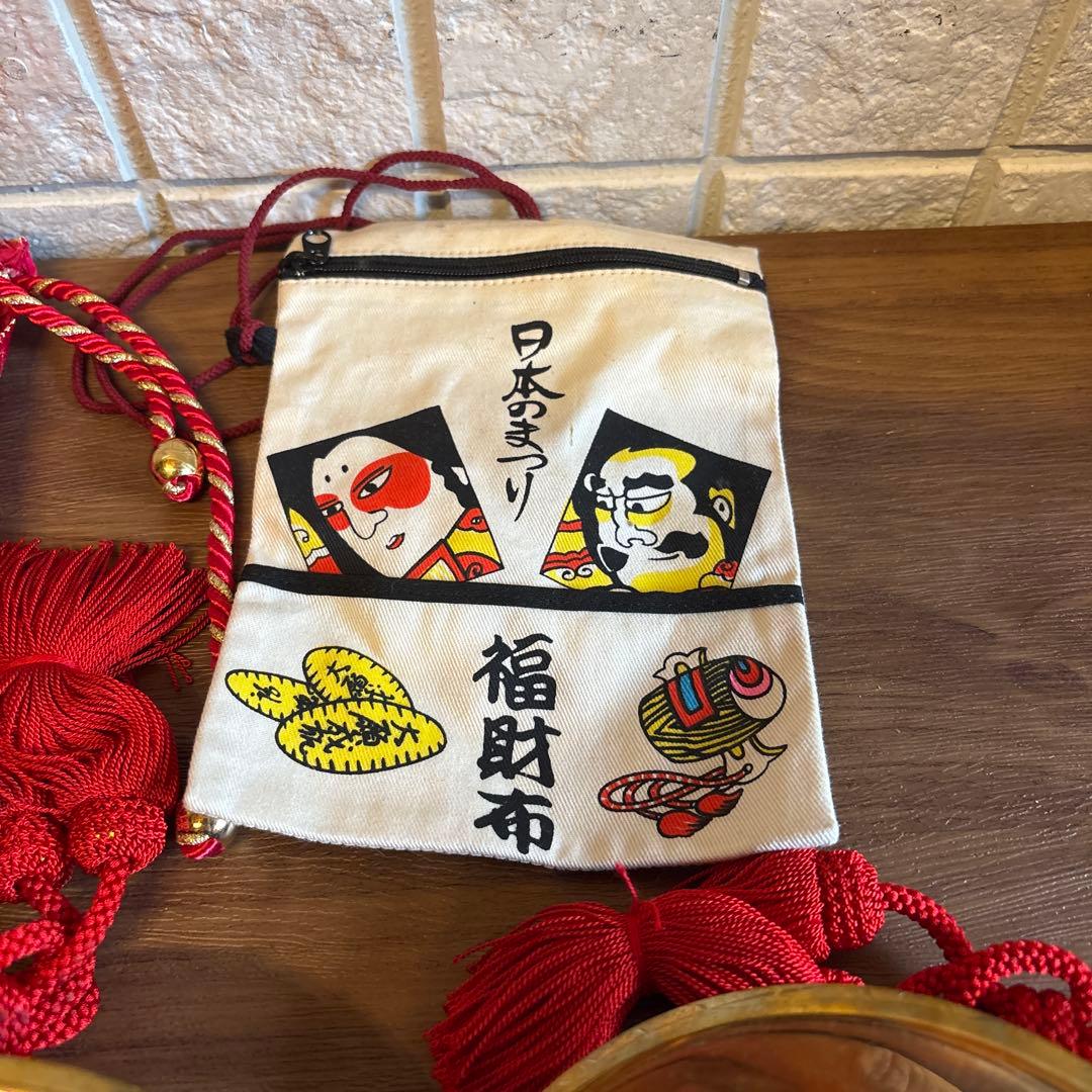 チャッパ　ねぶた手振り鐘　約五寸　専用入れ物　福財布付