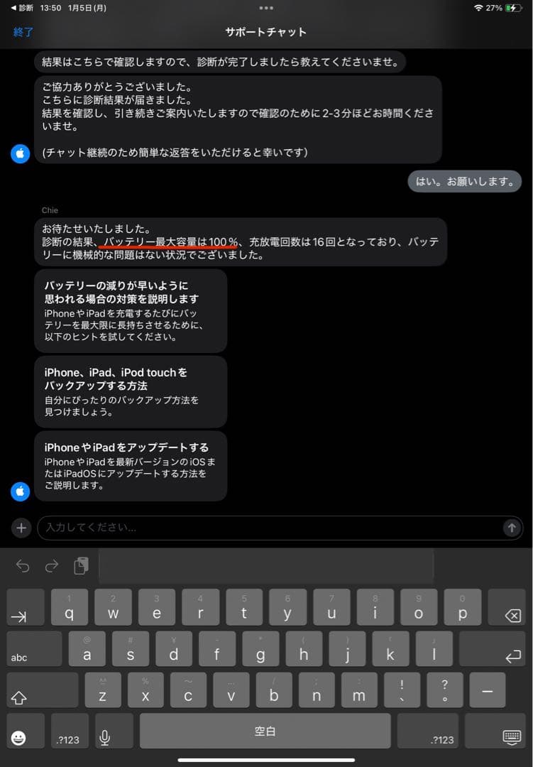 【美品】iPad 第10世代 Wi-Fi+セルラー 最大容量100% 64GB