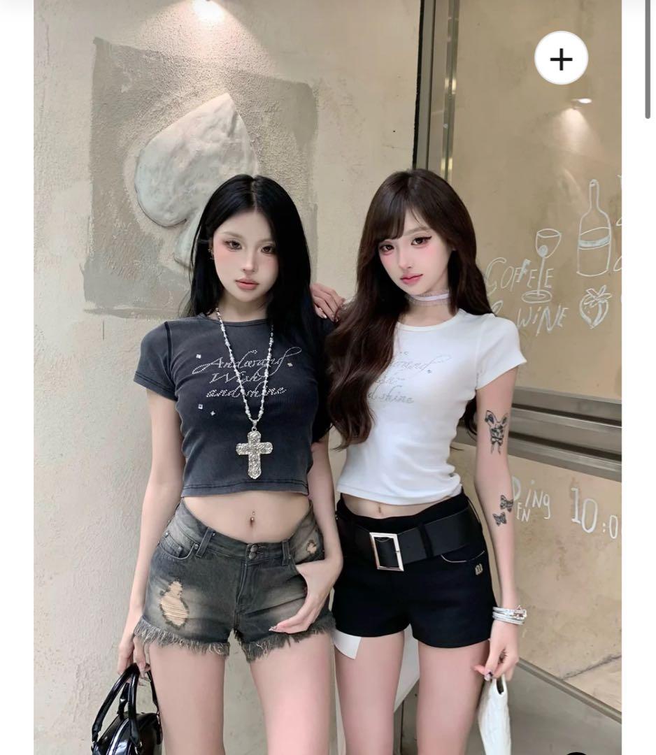 andwang fringe denim short pants デニム　パンツ