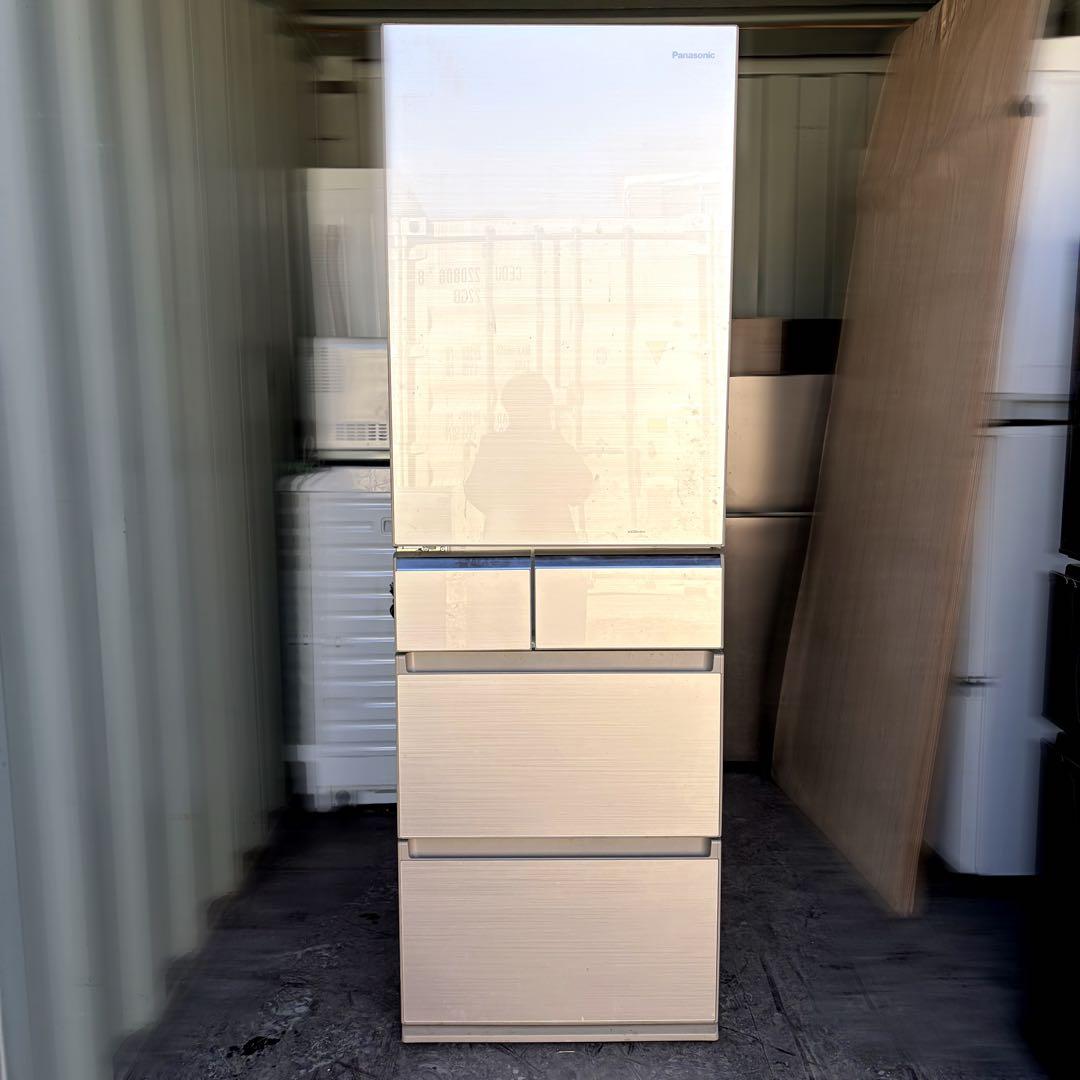 運搬取付無料！シャンパンゴールド純正Panasonicおしゃれ冷蔵庫！完動超美品