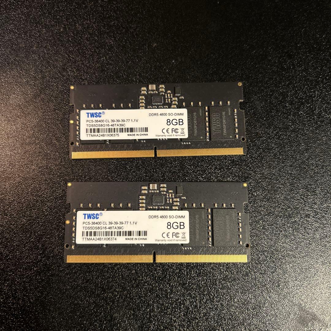 DDR5 SO-DIMM 8GB 2枚組