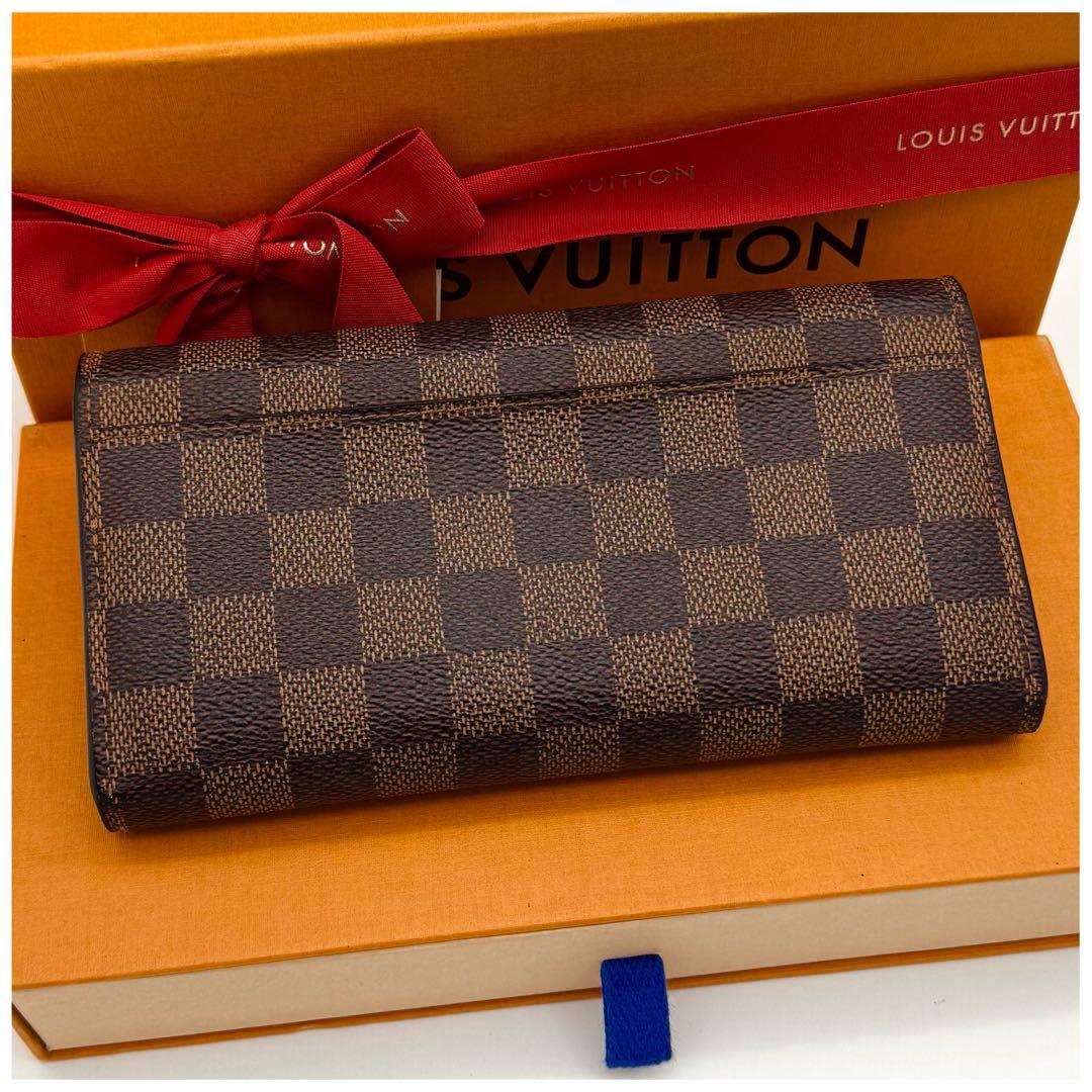 可愛い❤️新型❣️ルイヴィトン ダミエ ポルトフォイユサラ 長財布