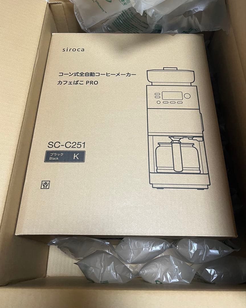 ［リナ’s Mono］全自動コーヒーメーカー SC-C251 ブラック