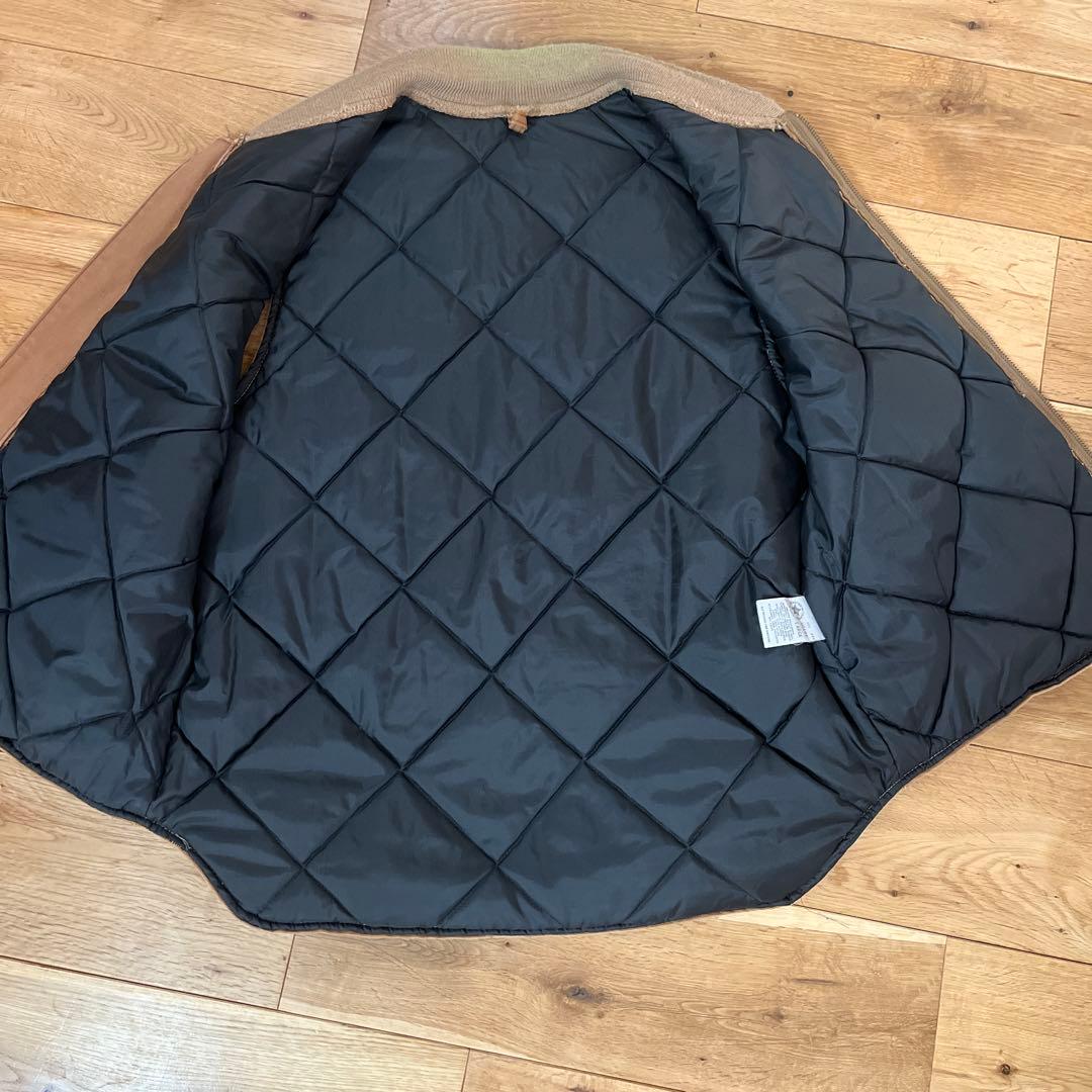 80s usa製 カーハート ダックベスト ブラウン