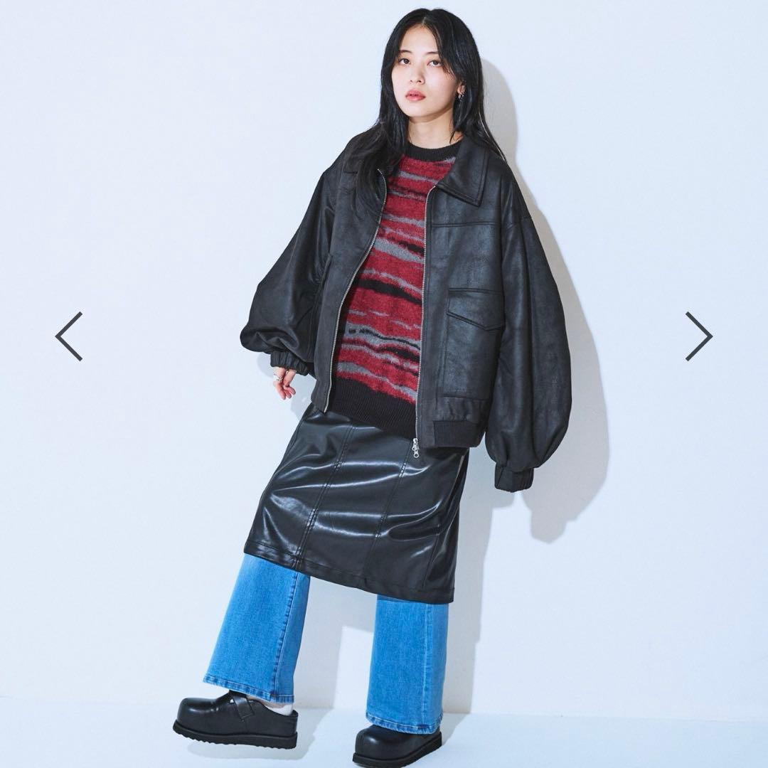 新品未使用・タグ付き JEANASIS モンスターブルゾン ブラック