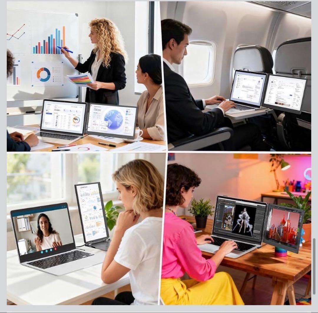 【新品未使用】laptomo KX2 14インチ デュアルディスプレイFHD