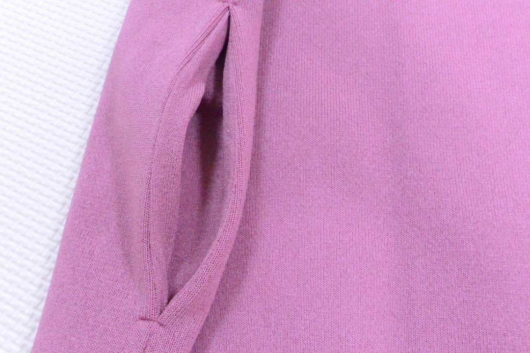 ルネ福袋　フリル付きフードロングベストジレ　 ピンク　34　新品