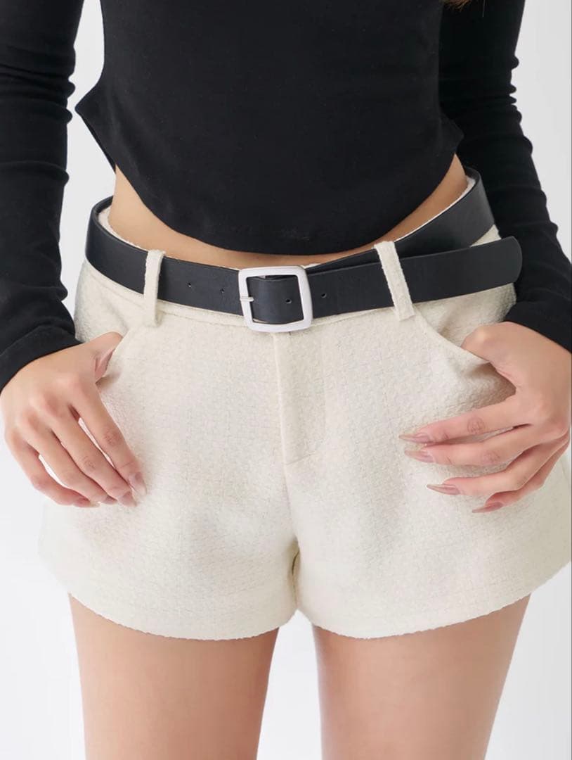 みー‪‪❤︎‬ダーリッチ Darich ボンディングツイードショートパンツM