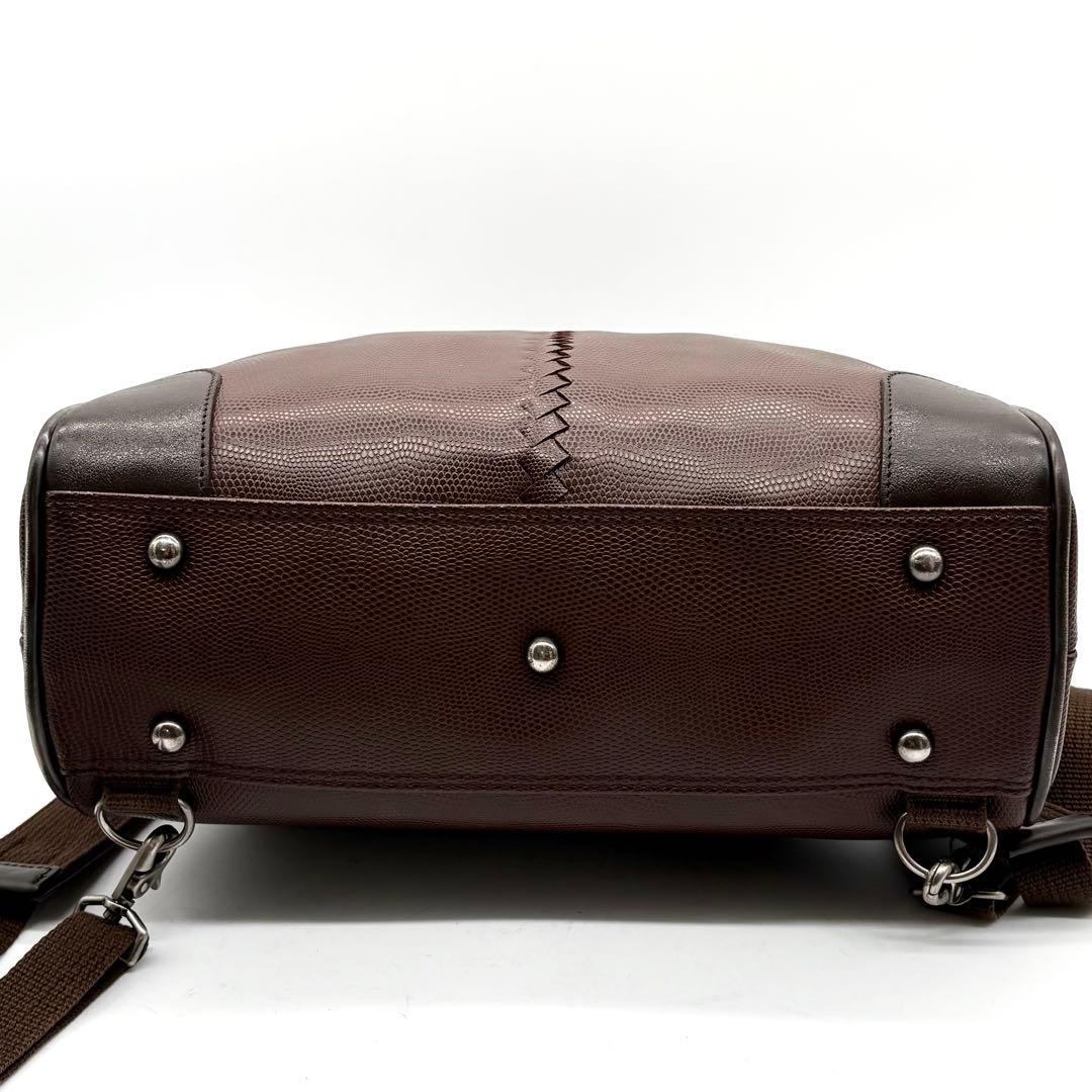 豊岡鞄 YOUTA リュック 3way 縦 ダレスバッグ A4可 ブラウン