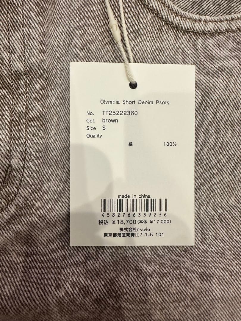 パンツ THE TOE Olympia Short Denim Pants