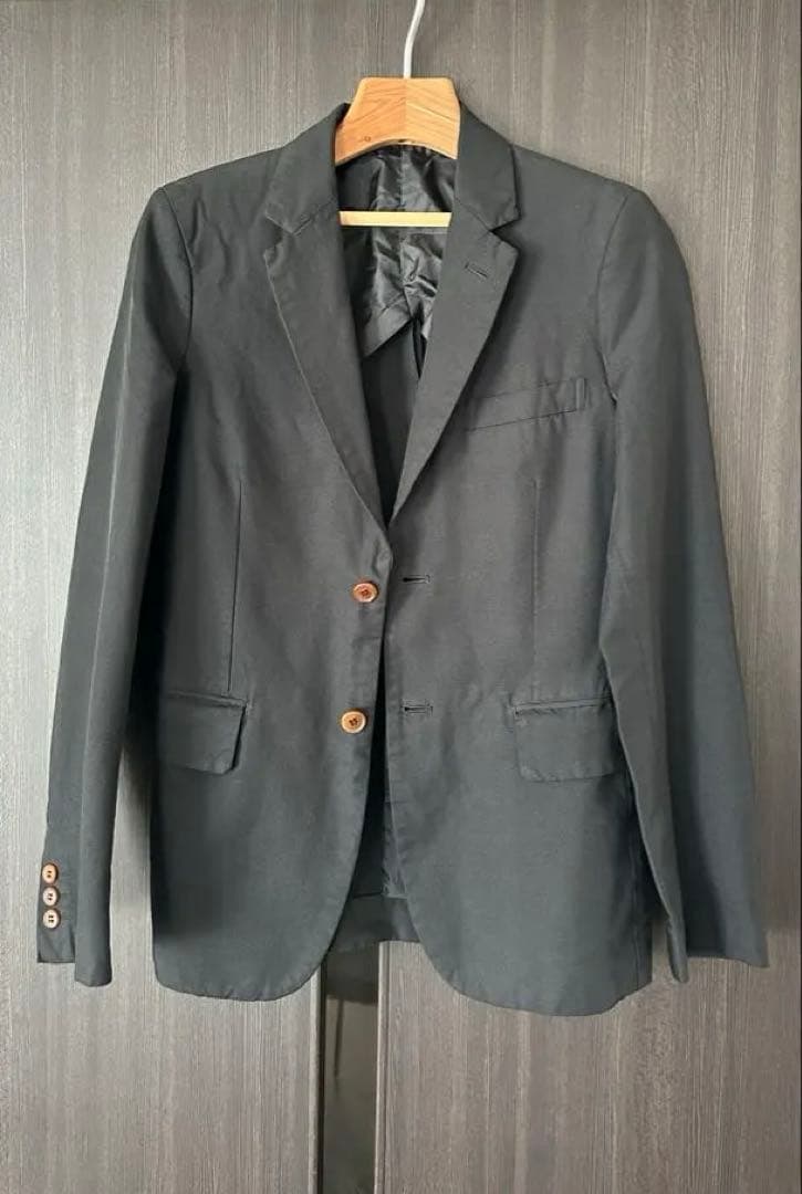 コムデギャルソンオムプリュス 定番 エステル縮絨 2ボタンジャケット ポリ縮