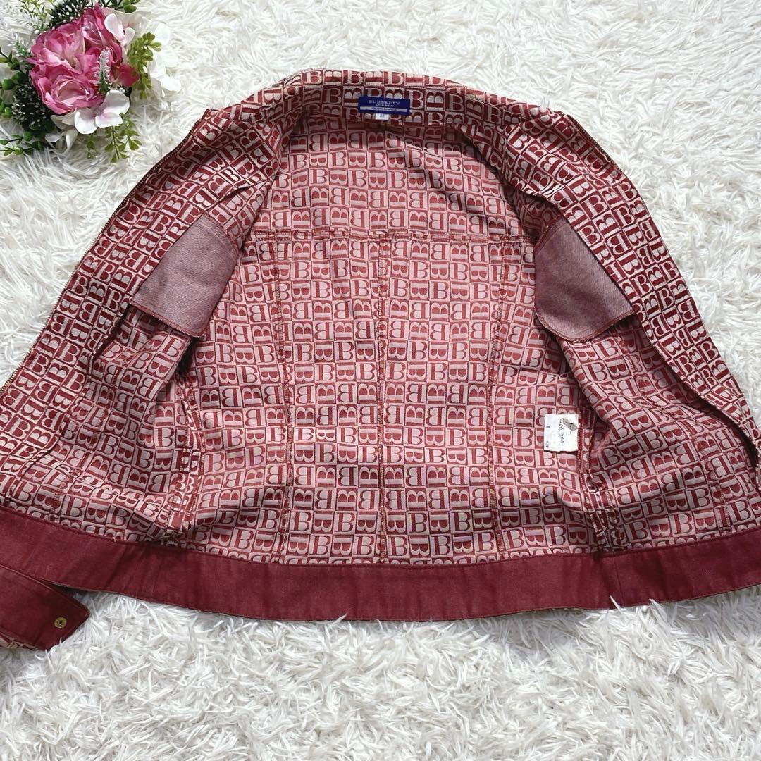 希少古着【38】バーバリー ロンドンブルーレーベル デニムジャケット　薄手そ