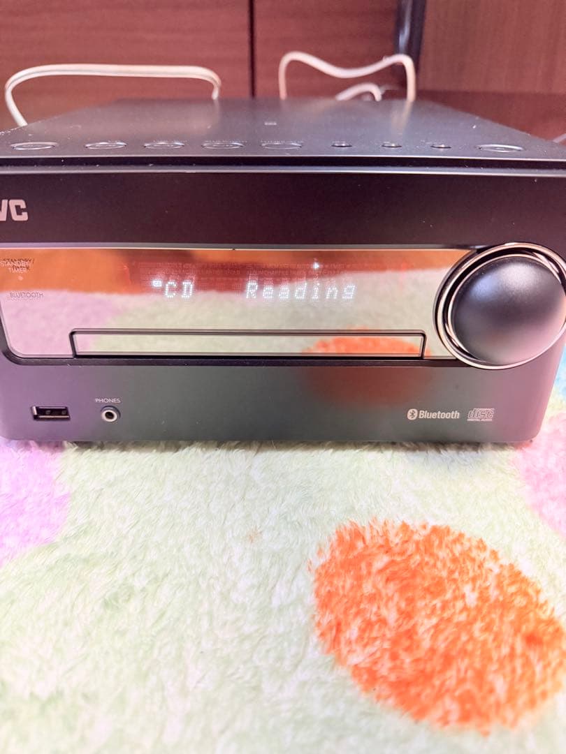 JVC ミニコンポ ウッドコーンスピーカー付き CA-EXS5 新古品