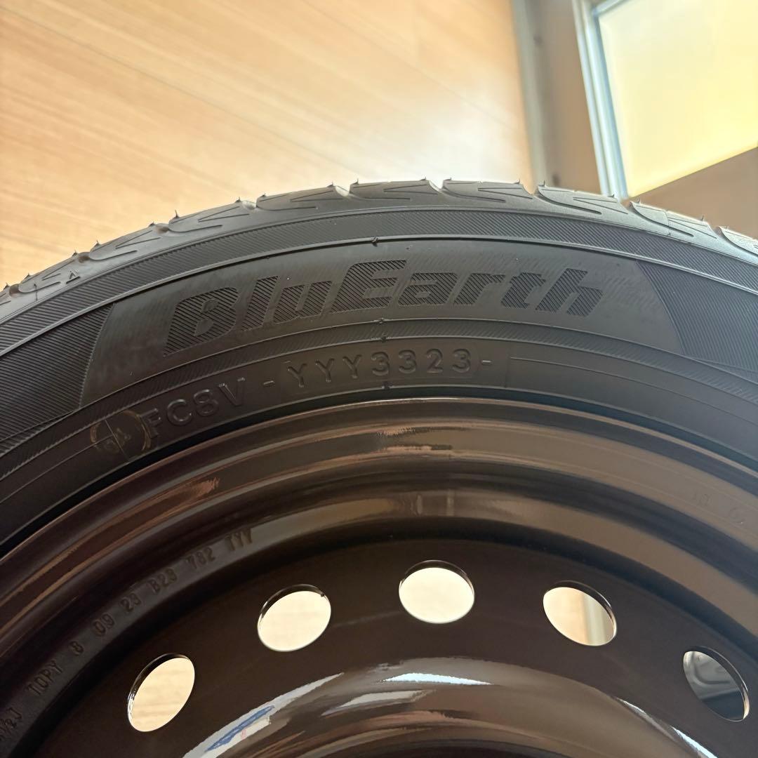 【新車外し】NBOX純正鉄チンホイール付きタイヤ4本セット①