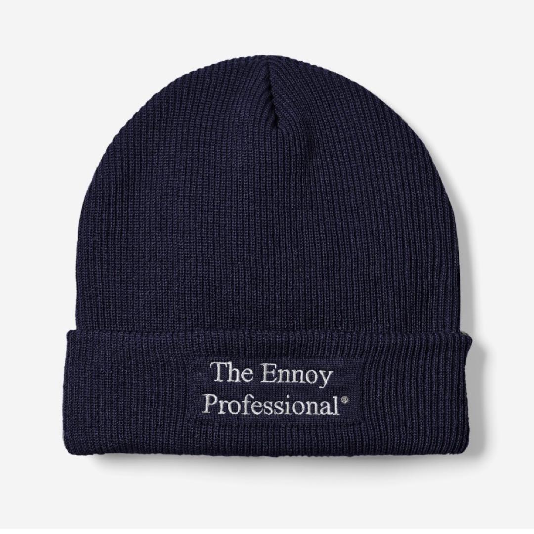 【新作】ENNOY PROFESSIONAL KNIT CAP (NAVY)