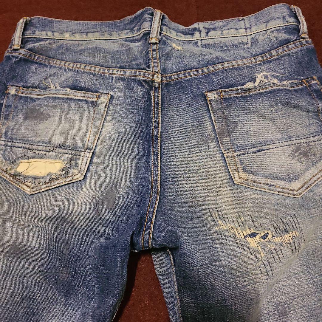 fdmlリメイククラッシュデニムw32セルビッジ