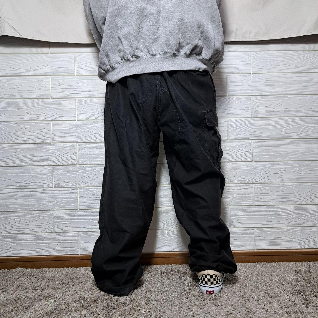 ベルギー軍　M-88　カーゴパンツ　ミリタリーパンツ　黒染め