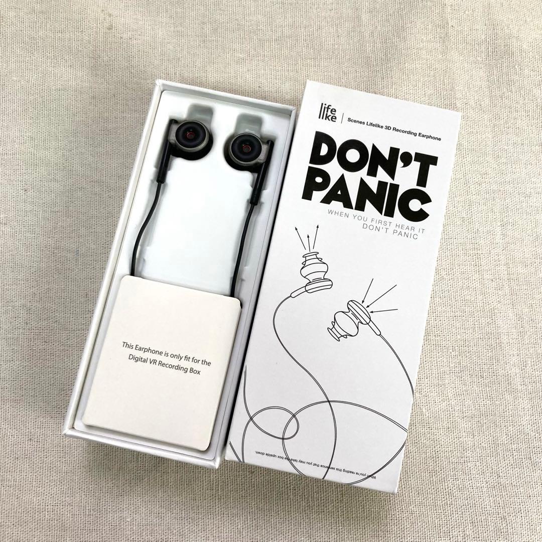 SCENES Lifelike 3Dサウンド録音 マイク付きイヤホン ASMR