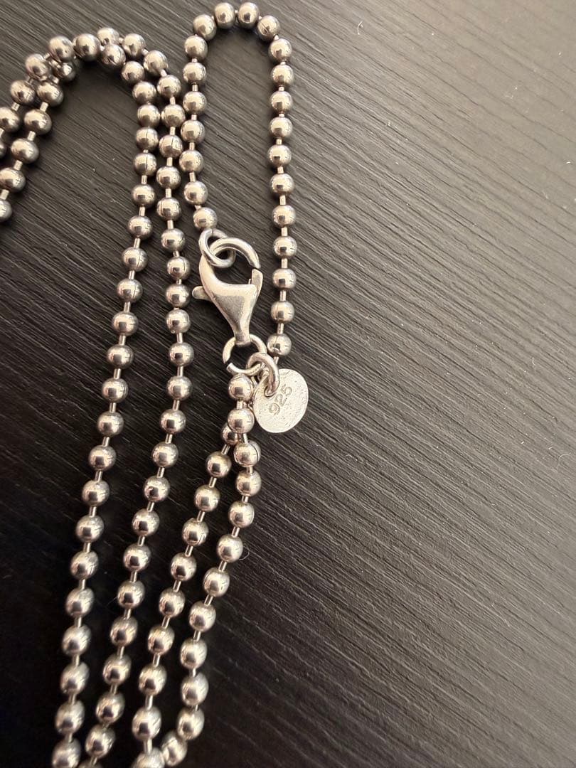 専用TIFFANYリターントゥオーバル シルバーロングボールチェーンネックレス