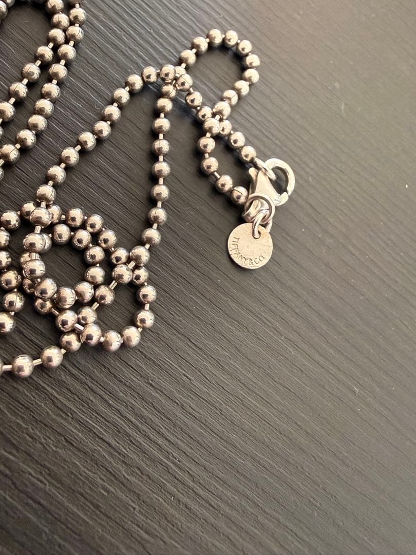 専用TIFFANYリターントゥオーバル シルバーロングボールチェーンネックレス