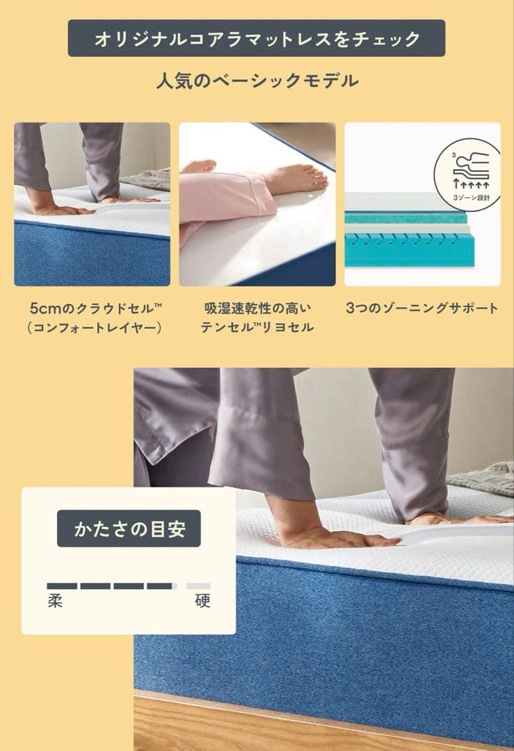 【新品未使用】オリジナルコアラマットレス　ダブル