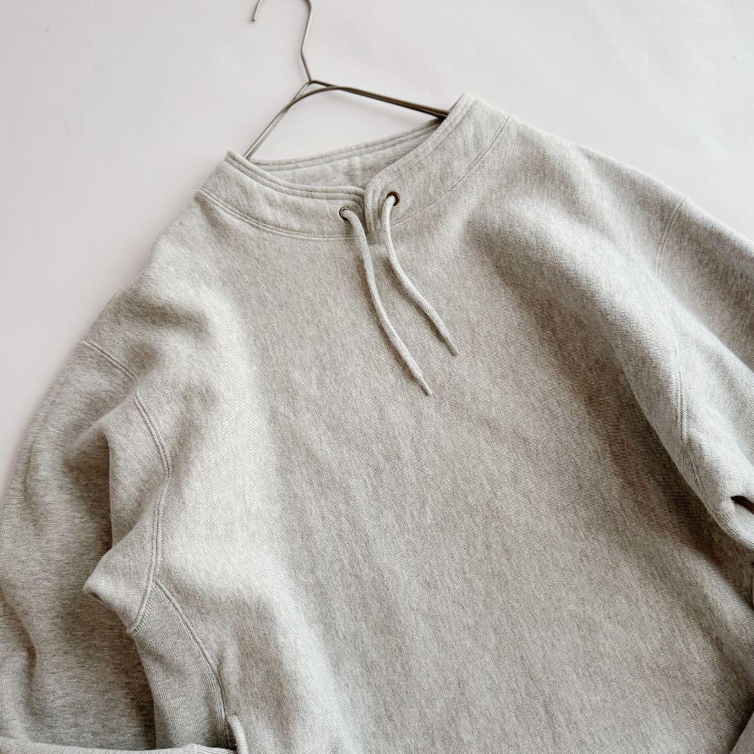 heart ラッセル RUSSELL ハイネック スウェット 無地グレー