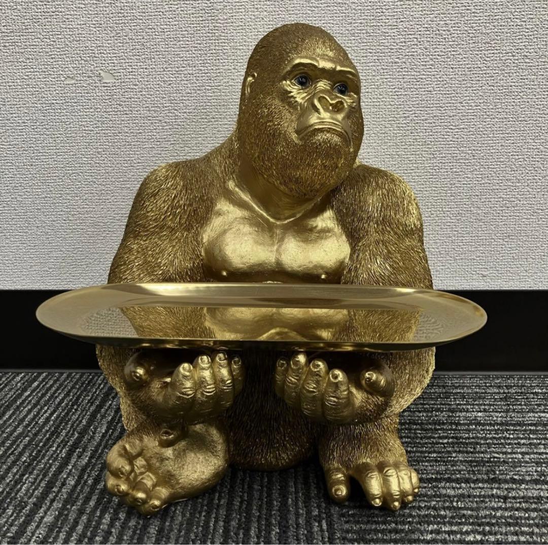 KARE DESIGN ゴリラ型置物 ゴールド