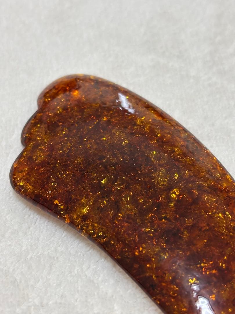 カッサプレート　かっさプレート 琥珀　アンバー　レア