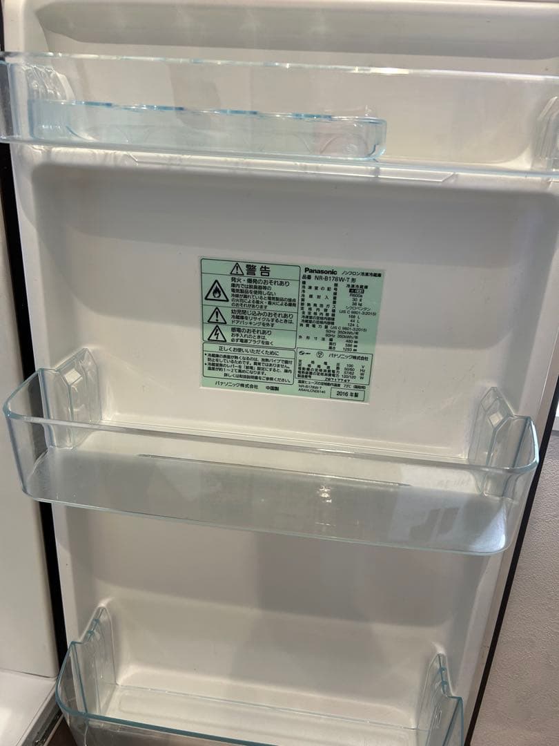 Panasonic NR-B178W 冷蔵庫 グレー