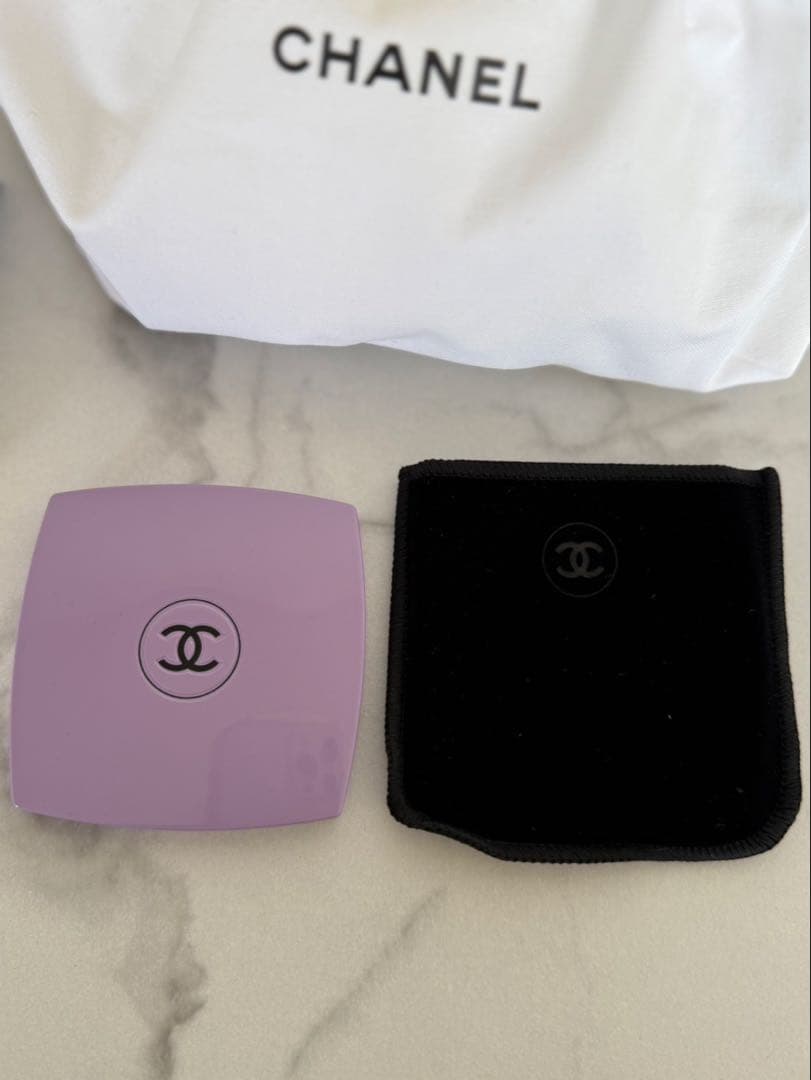 限定カラー CHANEL コンパクトミラー パープル 新品 未使用