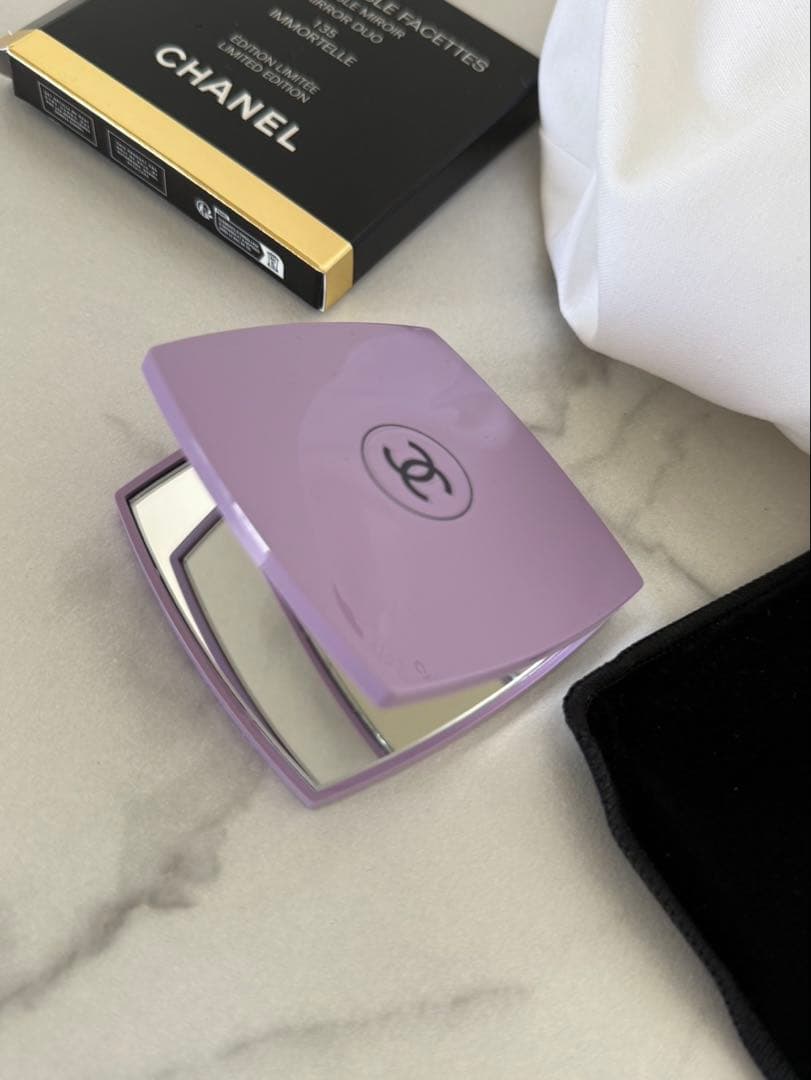 限定カラー CHANEL コンパクトミラー パープル 新品 未使用