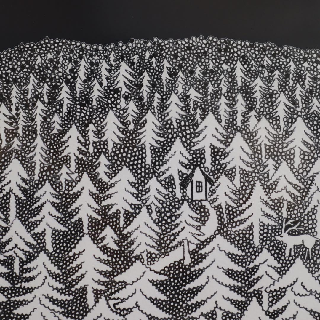 皆川明アートコレクションポスター「HOUSE IN THE FOREST」