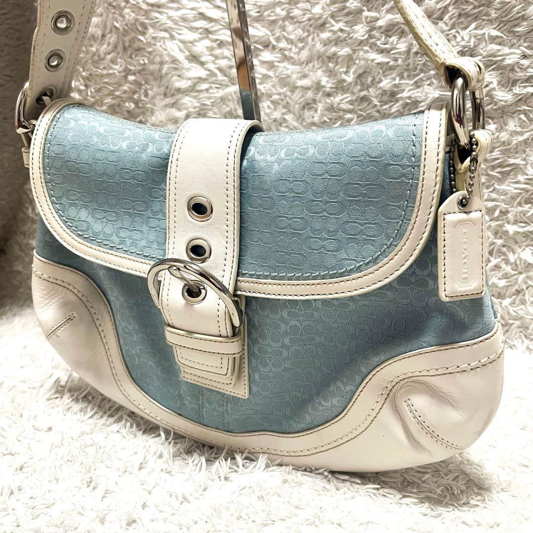 Coach Soho ShoulderBag ワンショルダー 水色