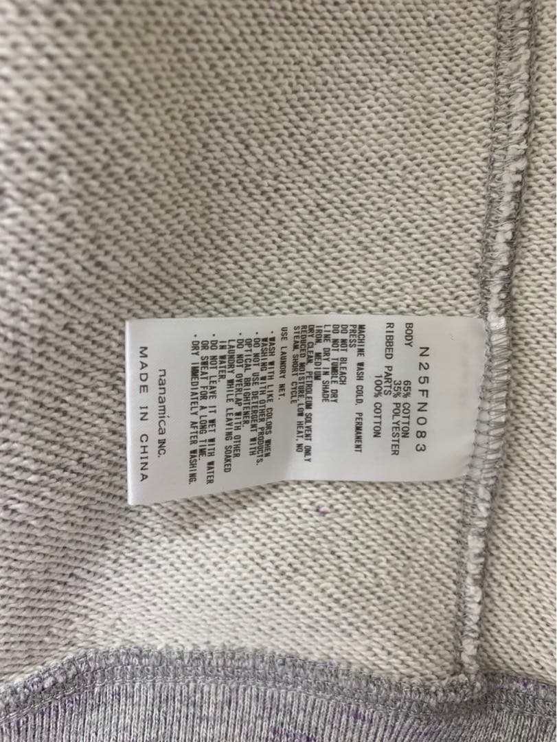 正規使用浅 ノースフェイス パープルレーベル スウェットベスト N25FN083