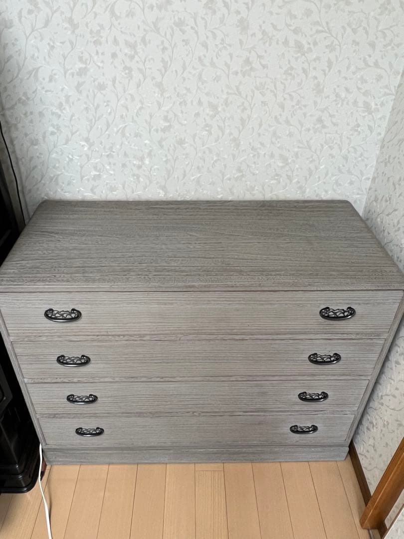 加茂桐石目調チェスト