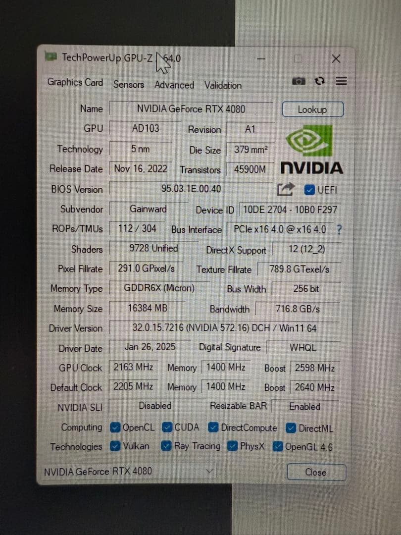 グラフィックボード・グラボ・ビデオカード GeForce RTX 4080 Phantom GS