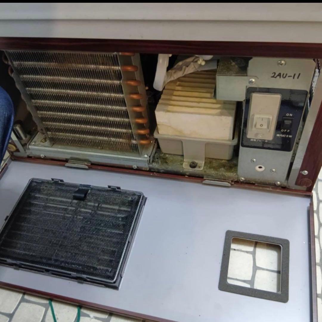 大和冷機 ショーケース 冷蔵庫 業務用 飲料用 木目調 スライド扉