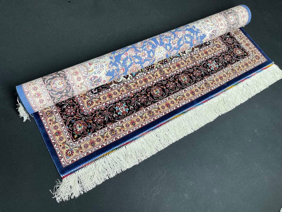 最高級 ペルシャ絨毯シルク イラン クム産 101×152cm 約225万ノット